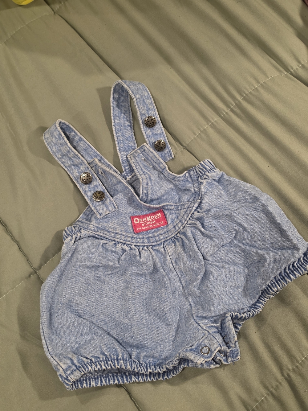 Vintage 80s OshKosh DENIM Romper
